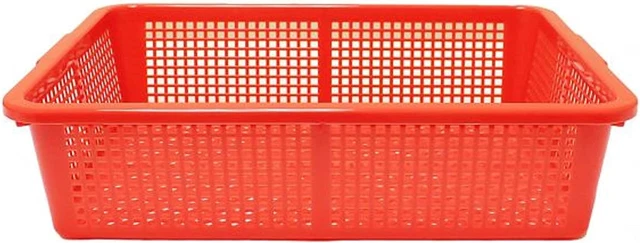 Cesta coladora de colador cuadrado de 18"" X 13 3/4"" - Lavar verduras y frutas Drai