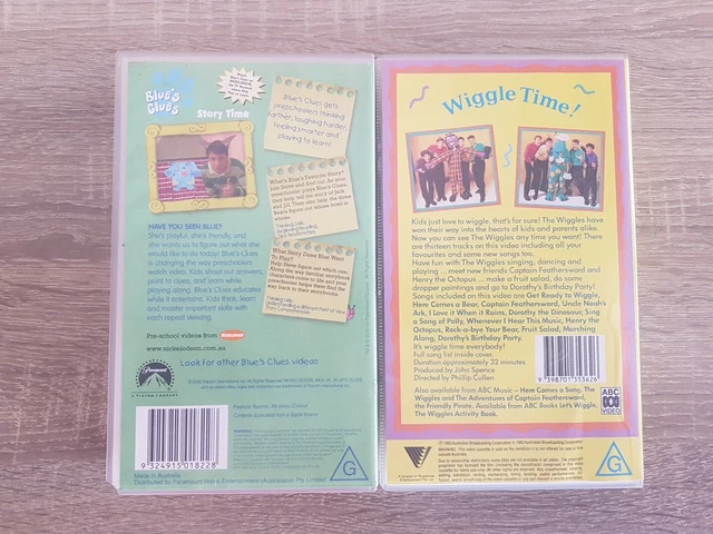 THE WIGGLES WIGGLE Time! VHS Video Tape - 1993&Blues Clues VHS G PAL GC ...