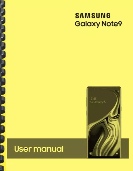 Samsung Galaxy Note 9 Note9 T-Mobile OWNER'S USER MANUAL