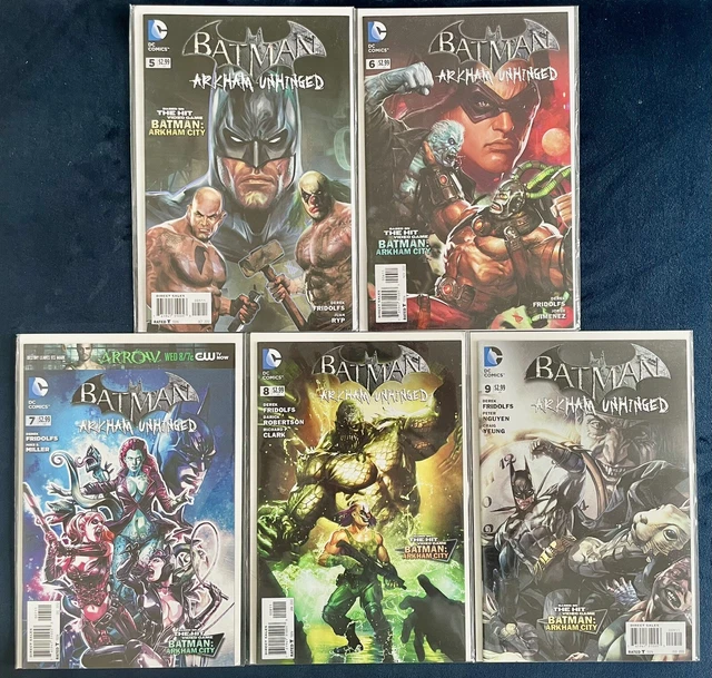 Batman Arkham Unhinged #5-9 NM 2012 DC Comics Lot of 5 Based on the popular game