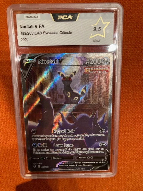 Carte Pokémon Noctali V FA 189/203 PCA 9,5 NEUF