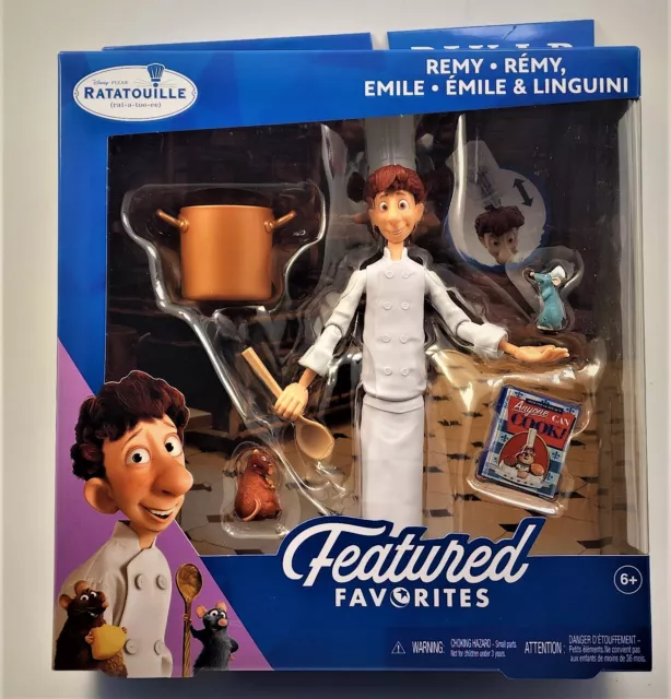 Disney Pixar Remy Ratatouille Emile Mattel Featured Favorite 8.5 In Figure