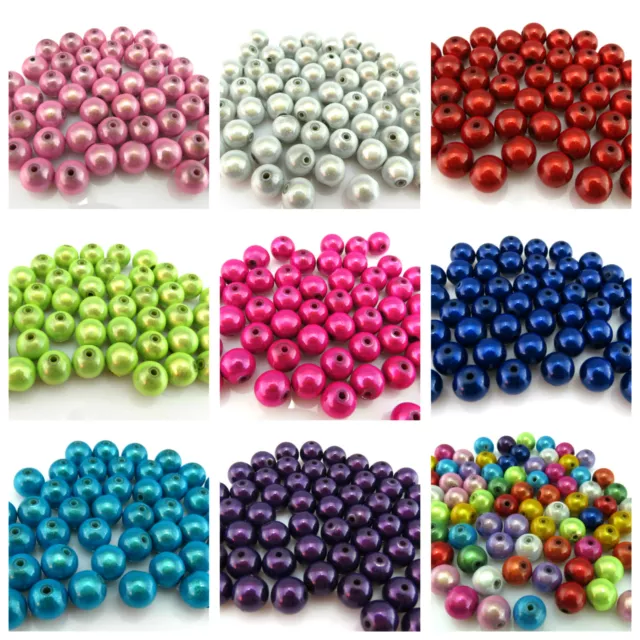 15 Or 50 12Mm 3D Illusion Miracle Round Acrylic Beads For Jewellery Making