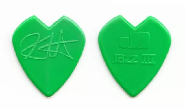 Metallica Kirk Hammett Signature Green Heart Guitar Pick - 2009 Tour