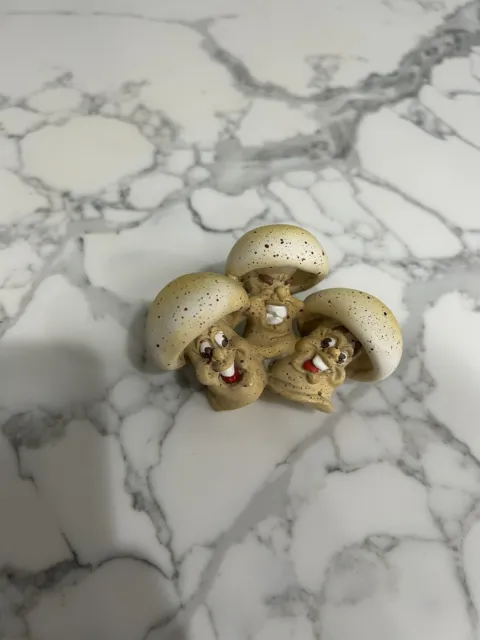Gigglin Groceries Mushroom figurine anthropomorphic vegetable figurine