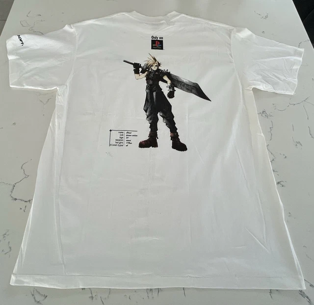 VINTAGE FINAL FANTASY VII 7 Cloud Promo Shirt 90s Size XL VINTAGE FINAL FANTASY VII 7 Cloud Promo Shirt 90s Size XL