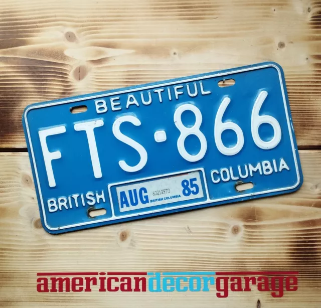 CANADA Nummernschild/Kennzeichen/license plate * British Columbia 1985 *