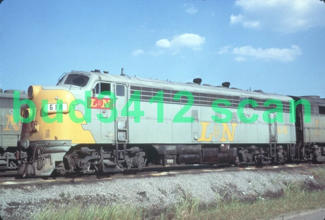 LN L&N Louisville & Nashville FP7 #618 at Birmingham AL 1968 DUPLICATE Slide!