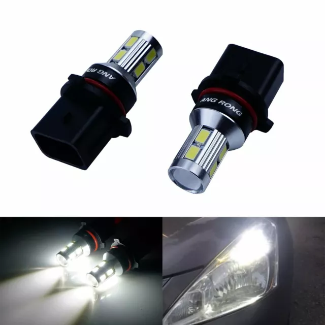 2x Ampoules P13W SMD LED Feux de Jour DRL Blanc Pour Audi A4 Q5 Peugeot 508 CX-5