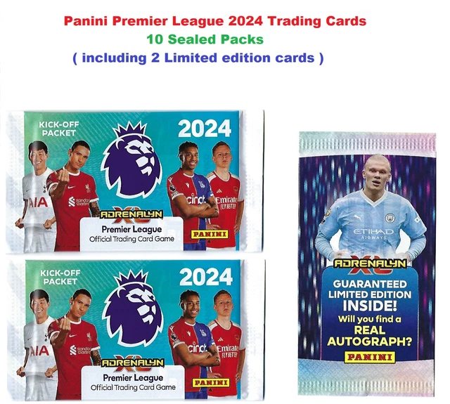 PANINI PREMIER LEAGUE 2024 Adrenalyn XL Trading Cards 8+2 Limited