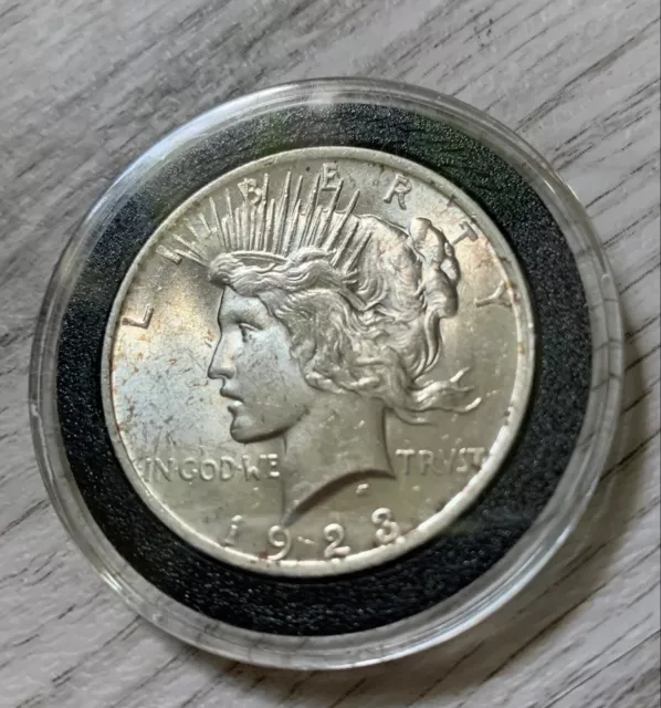1923-P Philadelphia Mint Peace Dollar $1 Old US 90% Silver Collectible Coin 2