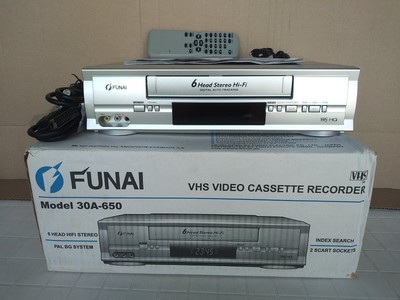 Akai videoregistratore vinage funai 6head stereo hi-fi 