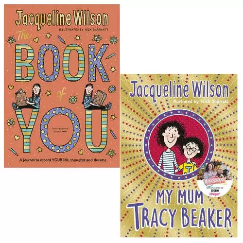 Jacqueline Wilson The Book of You and My Mum Tracy Beaker (Hard Cover) 2 Book Se