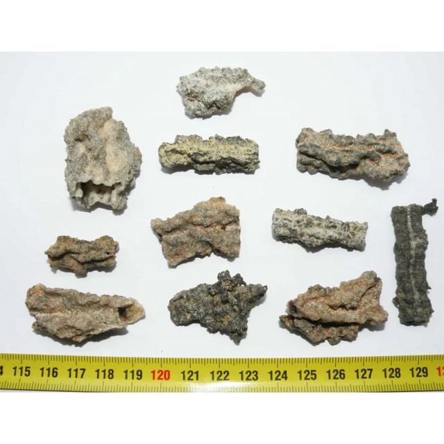 Lotto Di 10 Fulgurites (Meteorite - Tektit - 015)