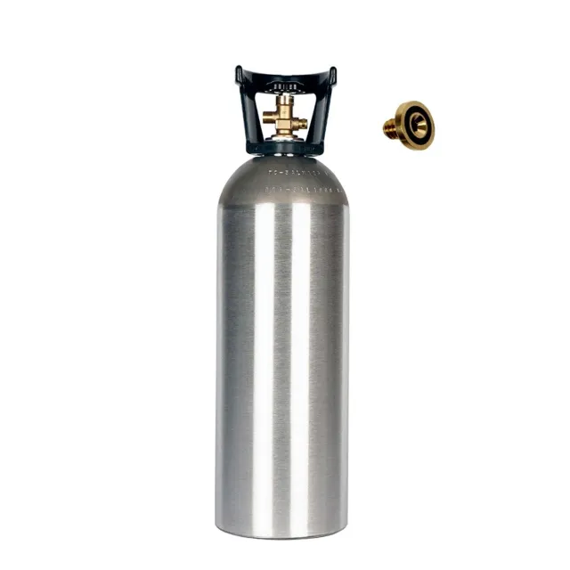 New 20 lb. Aluminum CO2 Tank with Handle and CGA320 Valve FREE LEAK STOPPER
