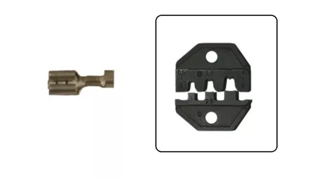 Toolova Crimpeinsatz für crimptool TF PLUS-für Flachstecker 6,3 und 4,8 mm/OB6