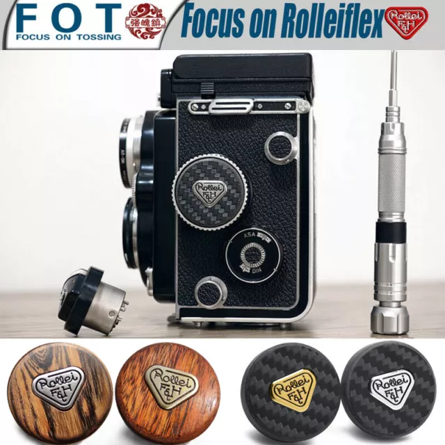 Rolleiflex Light meter Decorative plug （carbon fiber & wooden ）