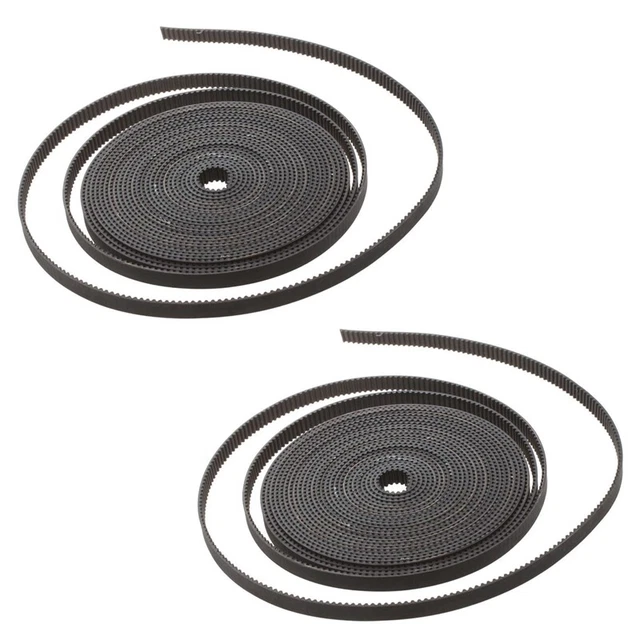 2pcs 5 Feet GT2 2mm Pitch 6mm Wide Gear Belt For 3D Printer CNC DedicaE2W9