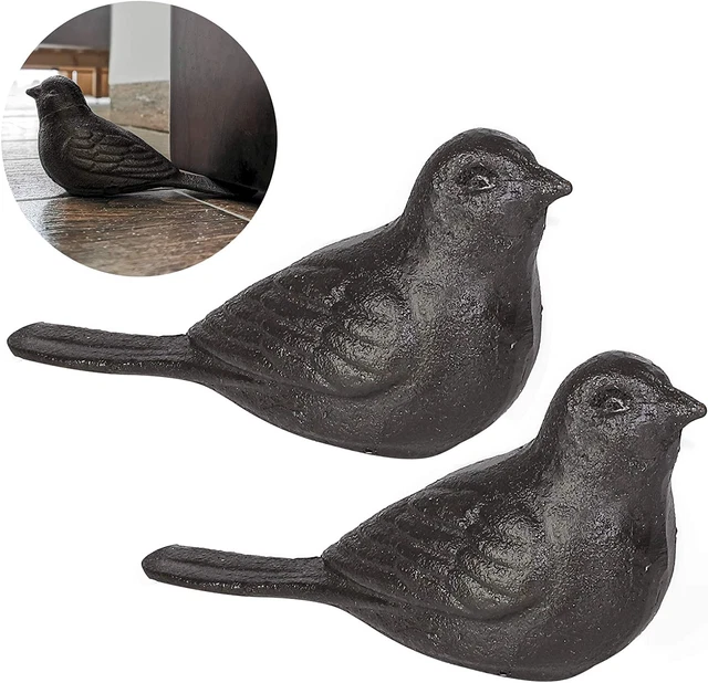 Door Stopper for Floor Decorative Cute Bird Heavy Duty Cast Iron Door Stop Farmh