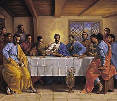 The Last Supper Black Jesus Poster By Sarah Jenkins African American Art Print