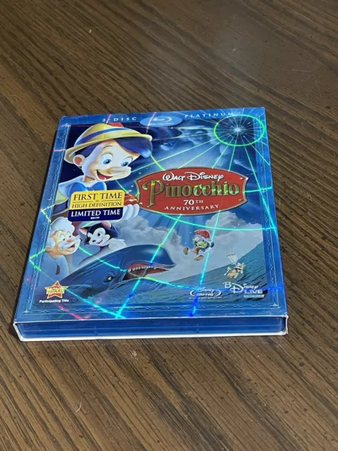 Pinocchio 70th Anniversary Platinum Edition 3-Disc Set Blu-ray/DVD 2009