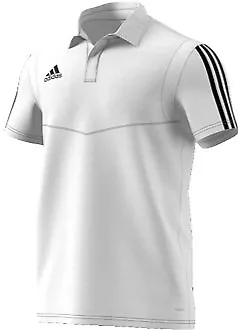 Adidas Tiro 19 White Adult / Mens Polo Shirt Tee (HALF PRICE RRP £30)