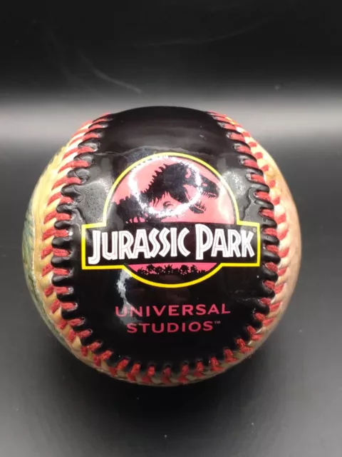 Jurassic Park Universal Studios USA Dinosaur Logo T-Rex Souvenir Baseball Rare