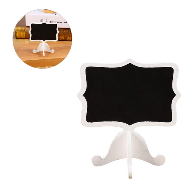 10 un. letreros de pizarras con soporte de madera pizarras pequeñas pizarras borrables