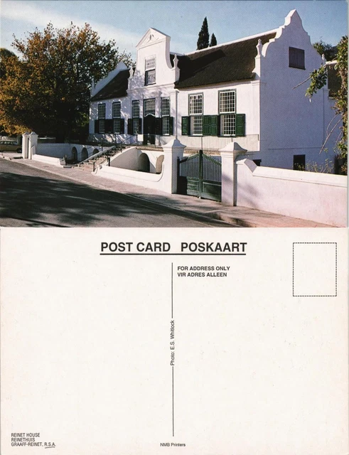 Postcard Graaff-Reinet Strassen Ansicht Street view REINET HOUSE 1980