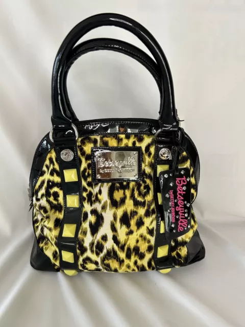 Betseyville By Betsey Johnson Leopard/Cheetah Print Satchel Bag Purse Handbag