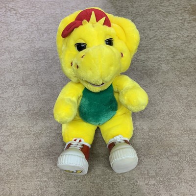 VTG 90S BARNEY and Friends Barney BJ Yellow Plush Plastic Shoes Toy