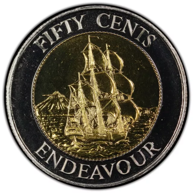 New Zealand 1994 Fifty Cents 50c (HMS Endeavour) - PCGS MS67 (46806773)
