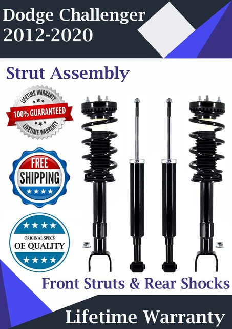 Front Struts & Rear Shocks For 2012-2020 Dodge Challenger 5.7L Lifetime Warranty