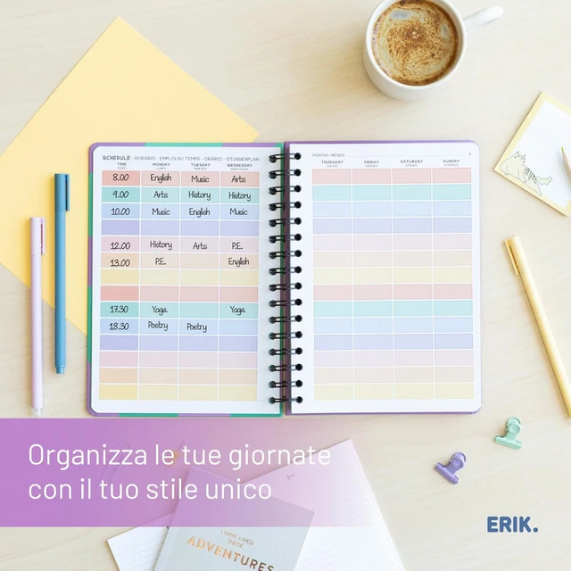 Agenda Scolastica 2025-2026 Jannick Sinner Prestige & Deluxe - Formato 18x14 Cm, Con Astuccio Ovale E Portachiave Rachetta