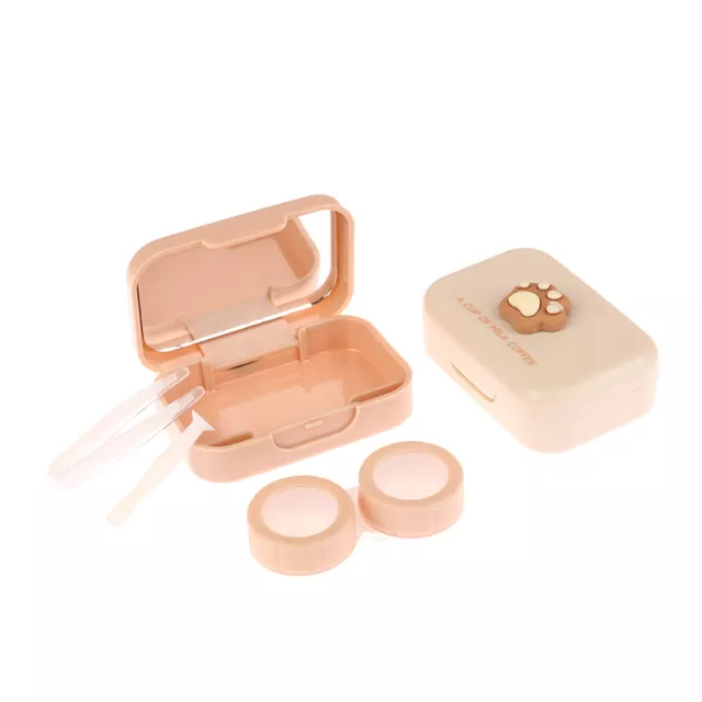 1 Set Contact Lens Kit Case Kit Mutter Box Box Boîte Mirror Container _wf