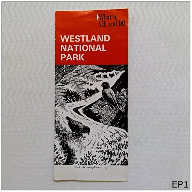 Westland National Park What to See and Do New Zealand 1970 Ephemera