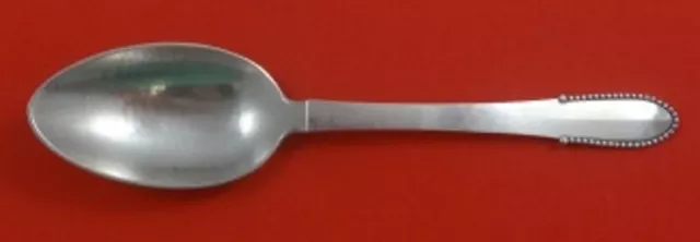 Beaded by Georg Jensen Sterling Silver Serving Spoon Small 8" Silverware