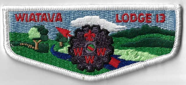 OA Wiatava Lodge 13  Flap WHT Bdr. Orange County, California [MX-9181]