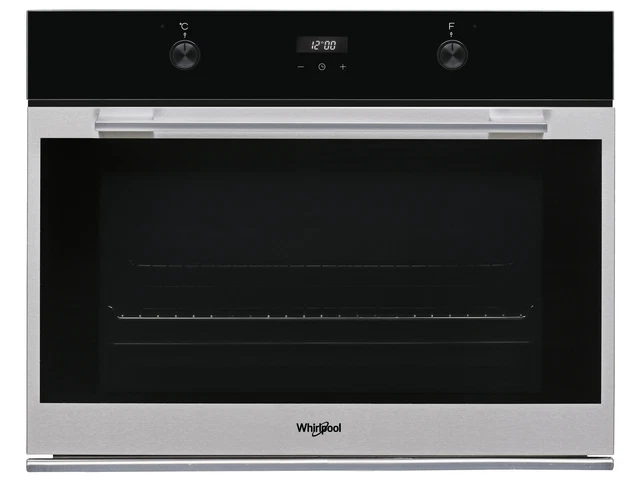 Whirlpool W7 OM75 89 L A Noir, Acier inoxydable