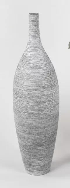Edle Vase Bodenvase 100 cm  Amphore beige  Dekovase Neu