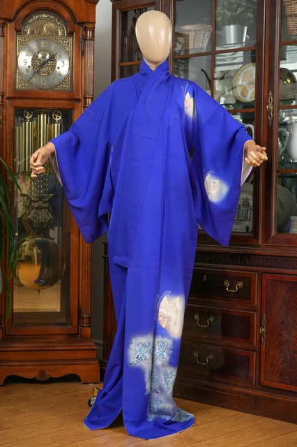 Dear Vanilla Japanese Silk Kimono Women's Robe Gown Authentic Japan Made Vintage