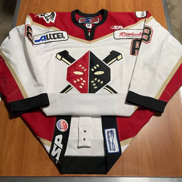 Game Worn 2018-19 Inaugural Newfoundland Growlers ECHL Jersey Used Black 54
