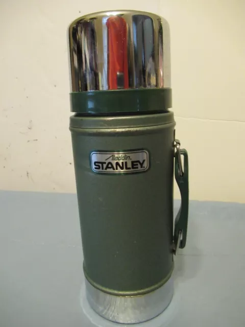 Aladdin STANLEY Wide Mouth 24 oz Green Thermos No A-1350B made in USA 10.5  H *