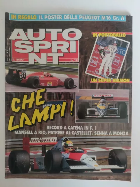 Rivista Autosprint N 10 Marzo 1989 - Che Lampi Record A Catena In F 1 - Senna