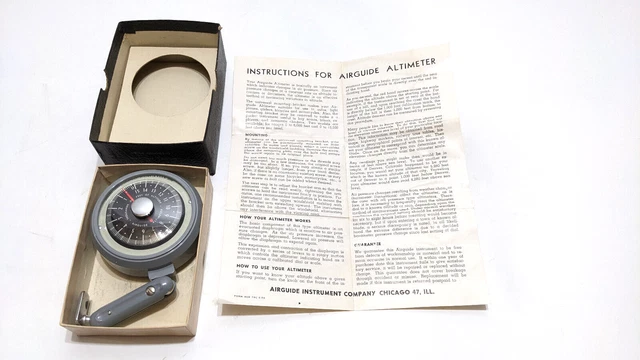 1950s Antique Auto Altitude altimeter gauge Vintage Chevy Ford Hot rat Rod 55 57 1950s Antique Auto Altitude altimeter gauge Vintage Chevy Ford Hot rat Rod 55 57
