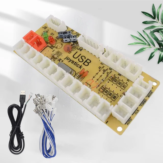 ZERO DELAY ARCADE USB Encoder PC to Joystick Button DIY Kit For MAME 4 ...