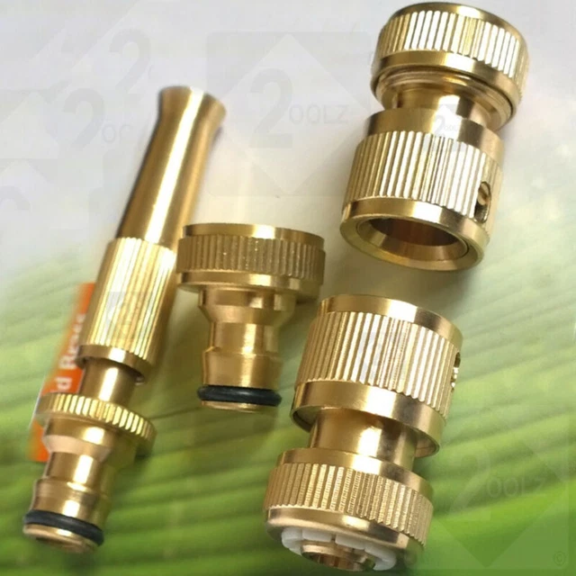 Raccords Tuyauterie Laiton G1/2 Filetage Femelle 19mm - Lot 8 Connecteurs Cannelés