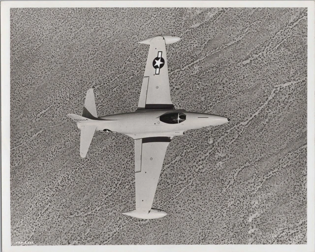 Lockheed F-80 Shooting Star Near Edwards Afb Large Vintage Photo P-80