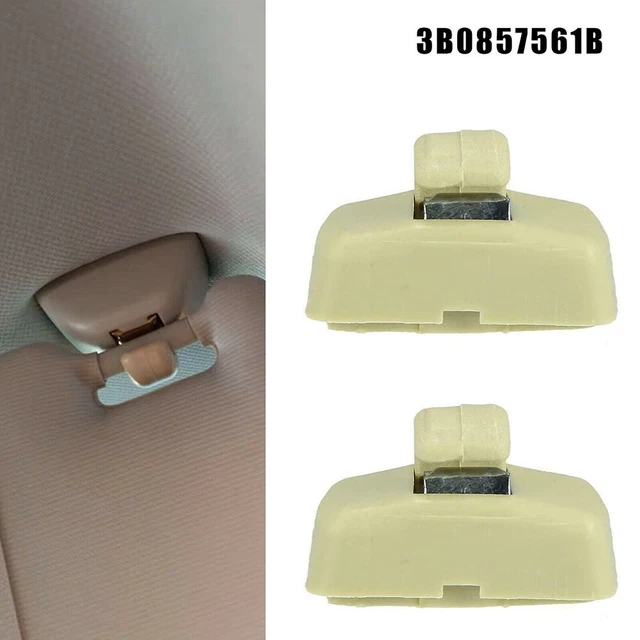 2x Sun Visor Clips For VW Jetta Beetle Golf Passat Skoda Seat - Foto 10