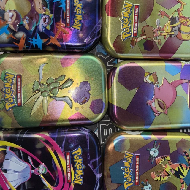 Empty Pokemon 6 EMPTY POKEMON TCG Mega Evolutions Mega & 151 Mini Tins NO CARDS 2025 ...